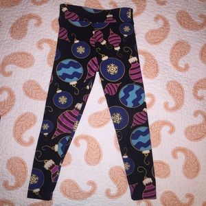 Girls Lularoe Christmas leggings S/M
